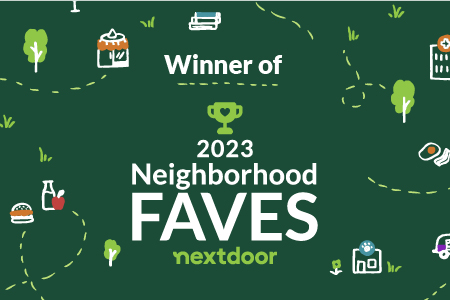 VOTED NEXTDOOR FAVE 2023